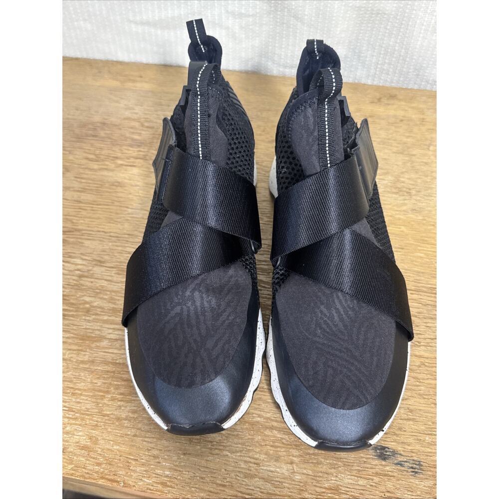Sorel Kinetic Lite Strap Sneakers Women’s Size 10 Black White Comfort Shoes - Picture 8 of 11